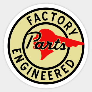 Pontiac Factory Parts vintage sign Sticker